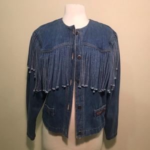 Fringe Denim Jacket
